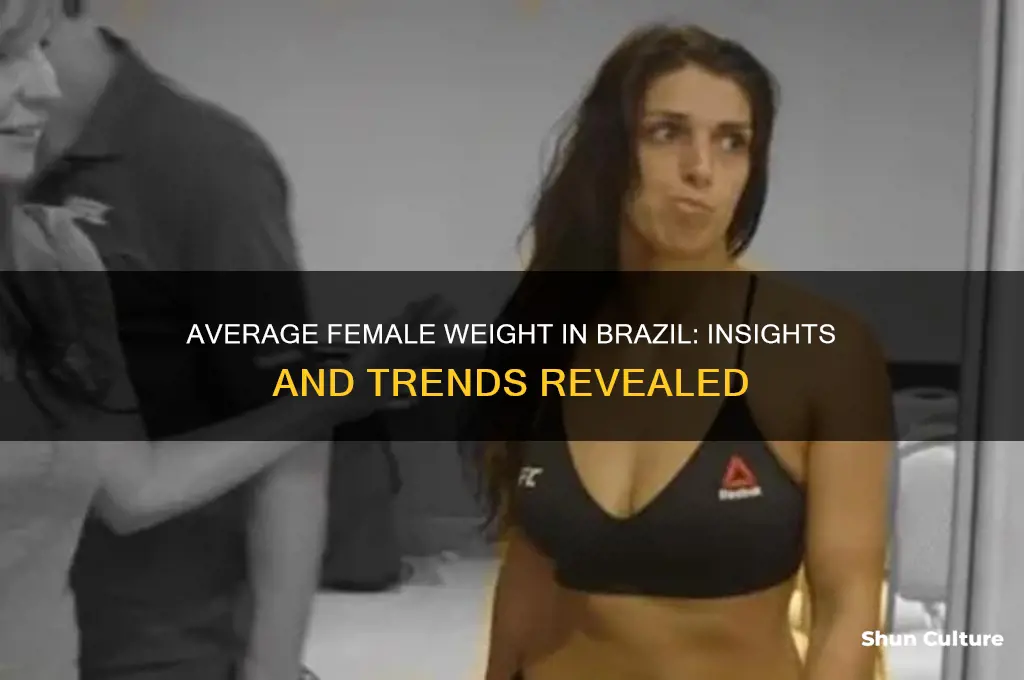 how much does an average female weigh in brazil