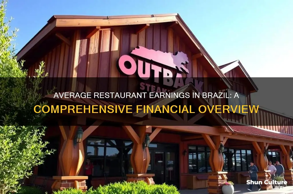 how much does an average restaurant make in brazil