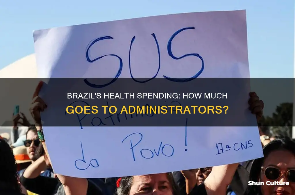 how much does brazil spend on health administrators