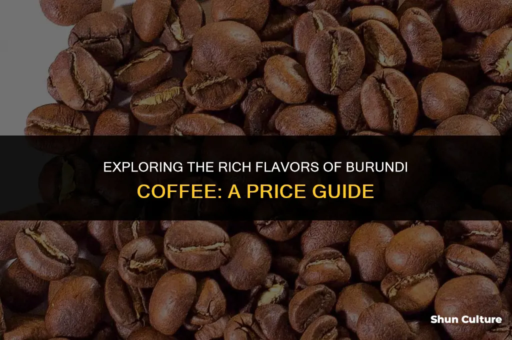 how much does burundi coffee cost