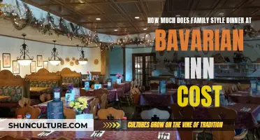 The Cost of a Family-Style Dinner at Bavarian Inn