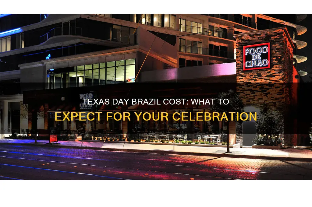 how much does texas day brazil cost