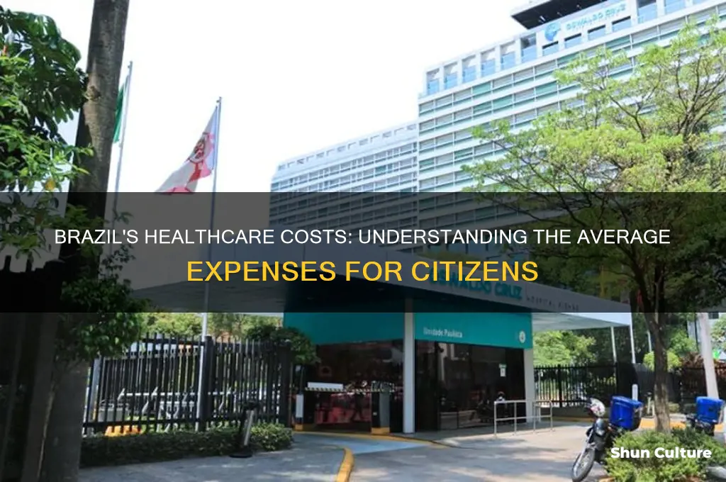 how much does the aerage brazil pay for healthcare