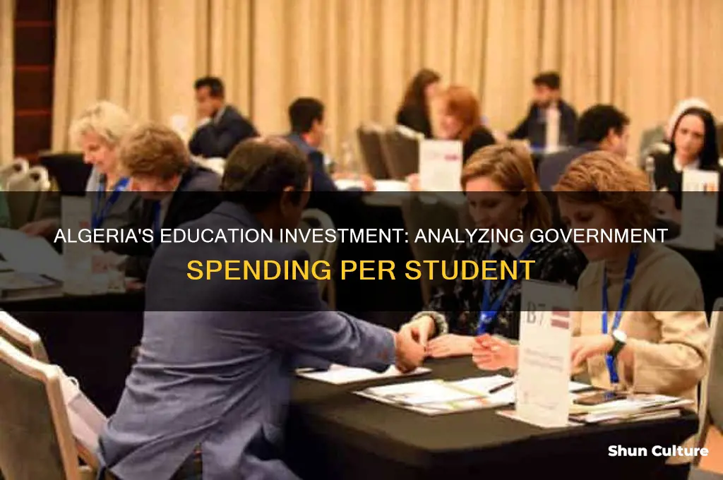 how much does the government spend per student in algeria