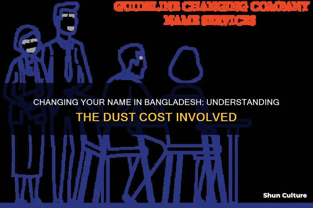 how much dust it cost to change your name bangladesh