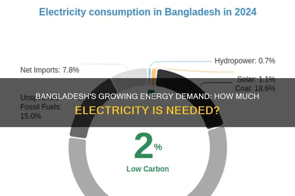 how much electricity does bangladesh need