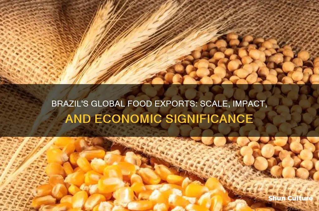 how much food does brazil export