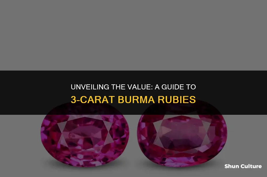 how much for a 3ctw burma ruby