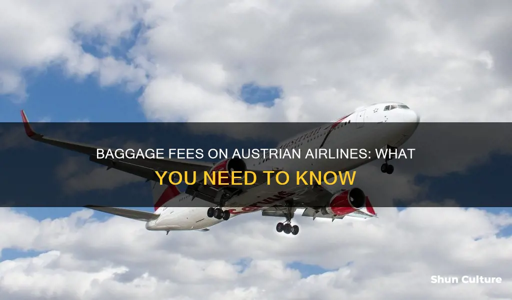 how much for a baggage on austrian airlines