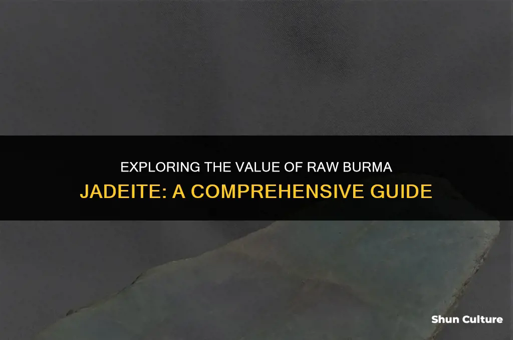 how much for raw burma jadeite