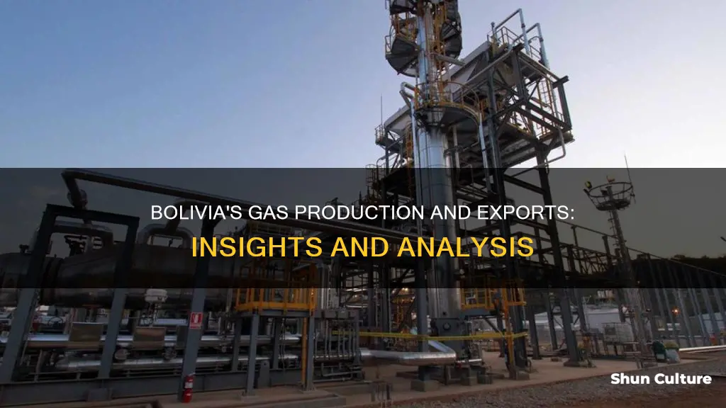 how much gas does bolivia produce and export