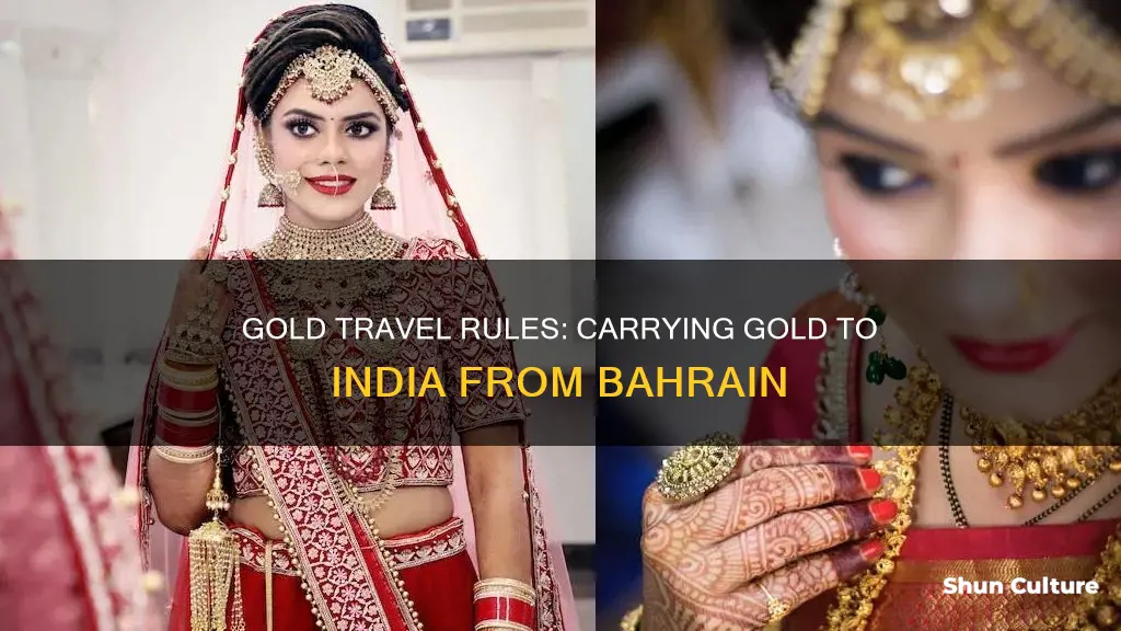 how much gold can I carry to india from bahrain