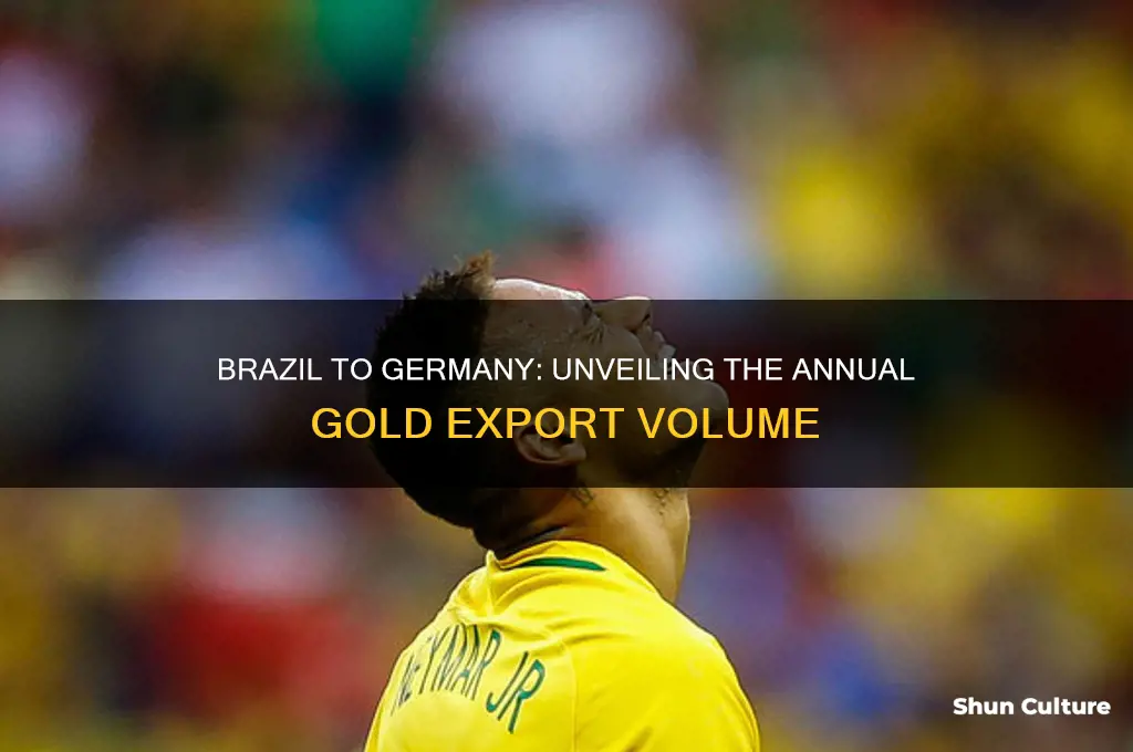 how much gold is shpped from brazil to germany