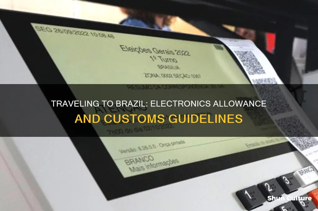 how much in eletronics I can take to brazil