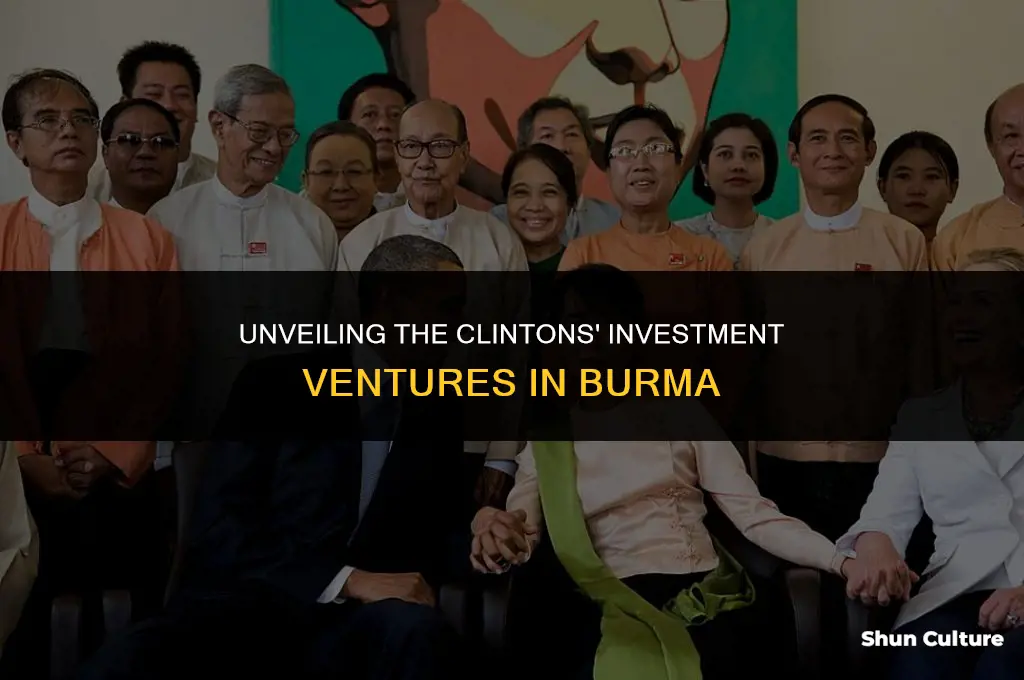 how much inverstment do ckintons have in.burma