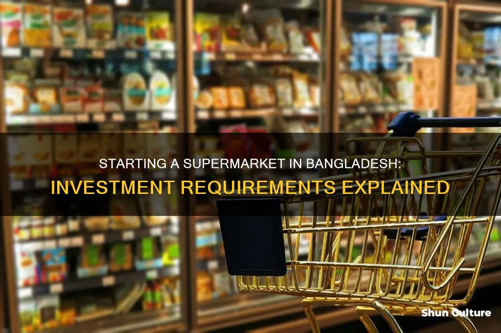 how much investment needed to start a supermarket in bangladesh