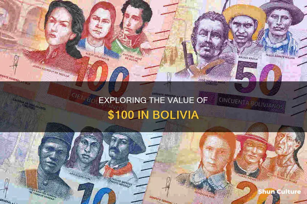 how much is $100 in bolivia