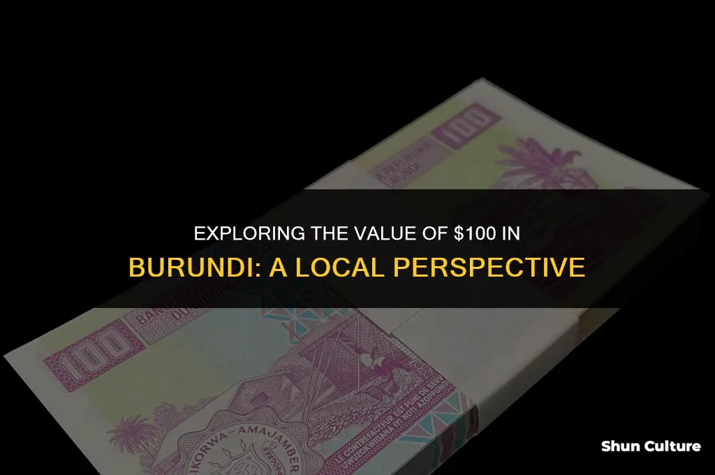 how much is $100 in burundi