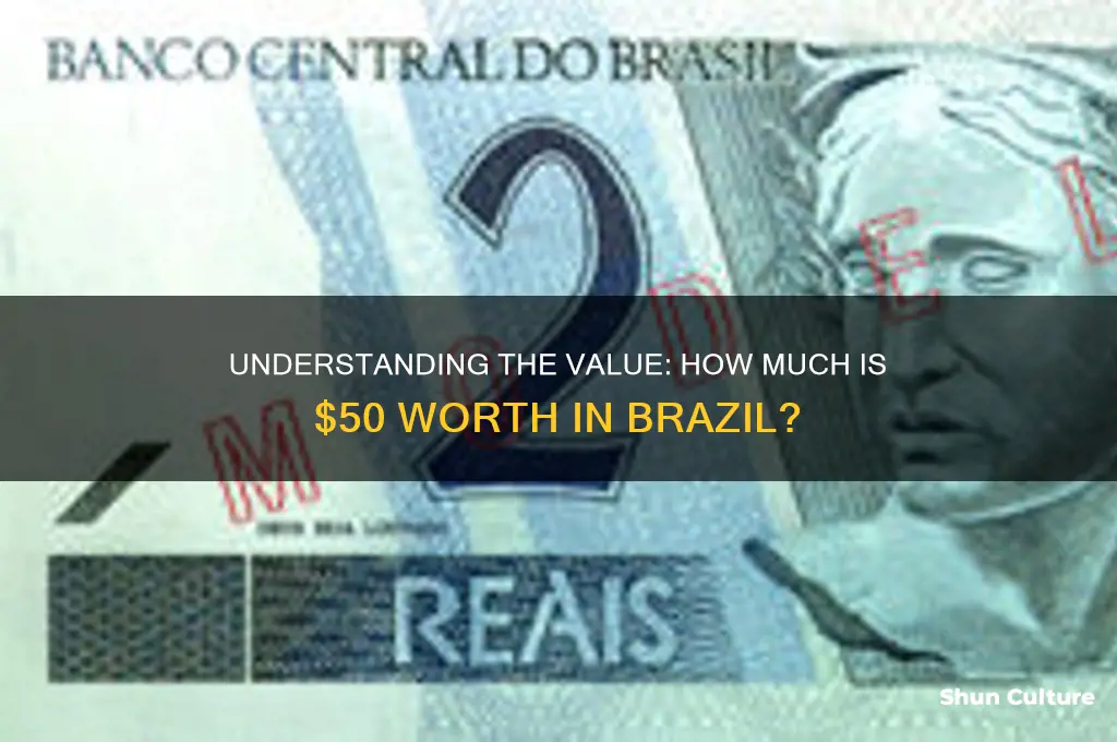 how much is $50 in brazil