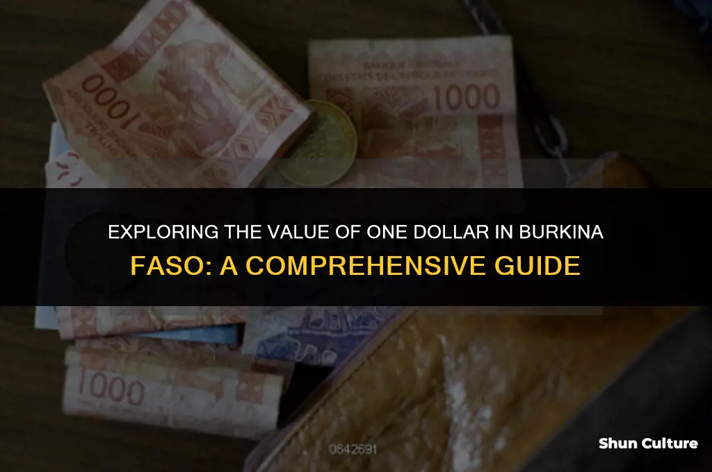 how much is 1 dollar in burkina faso
