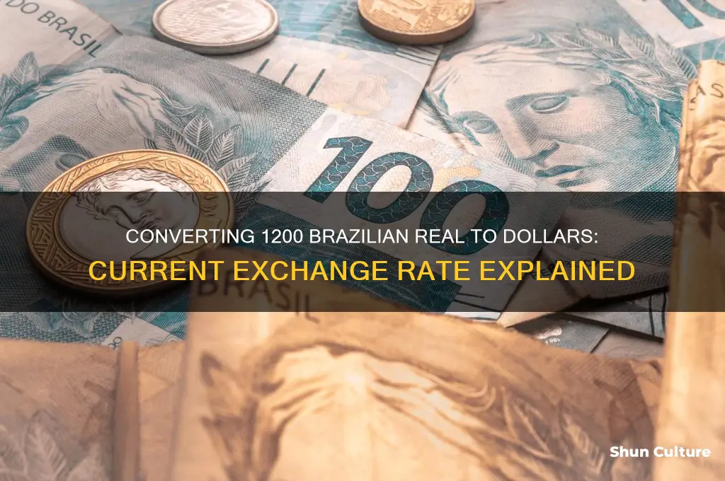 how much is 1200 brazil real in dollas