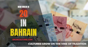 The Value of 20 Dollars in Bahrain