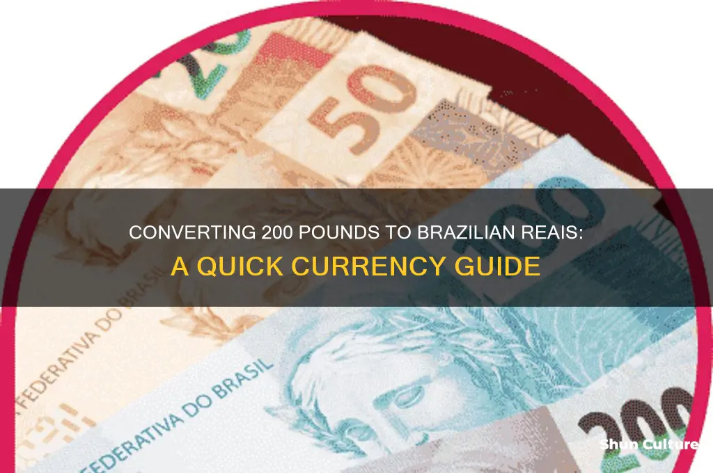 how much is 200 pounds in brazil wait