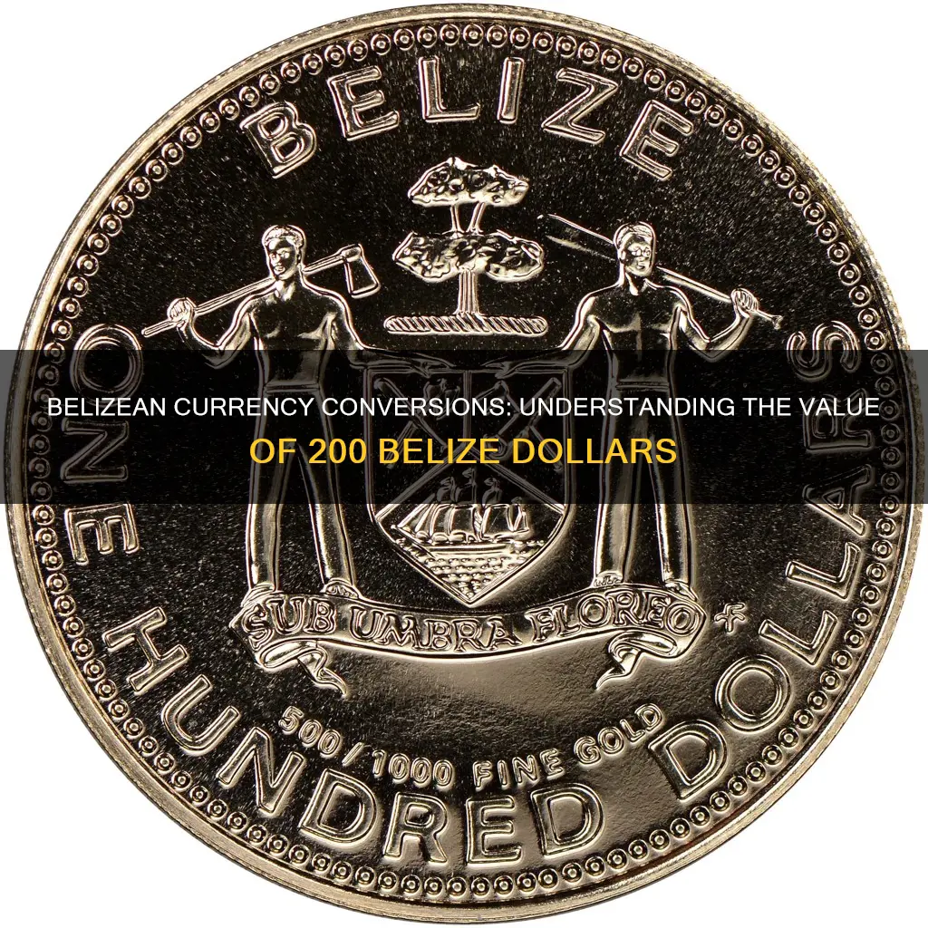 how much is 200 value in belize