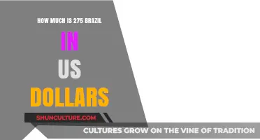 Converting 275 Brazilian Reals to US Dollars: Current Exchange Rate