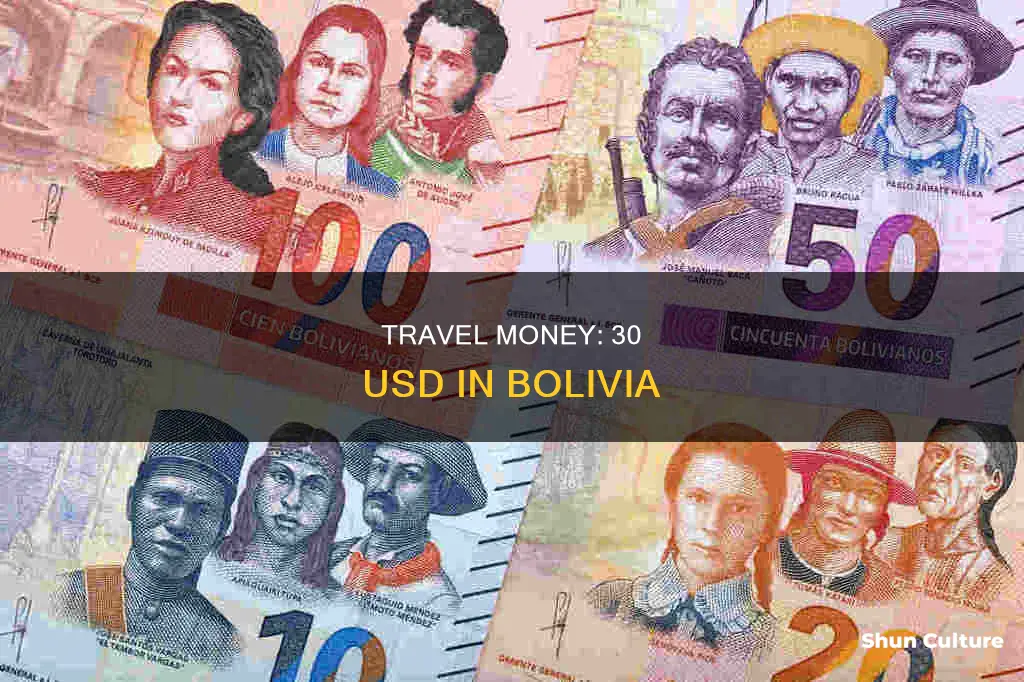 how much is 30usd in bolivia