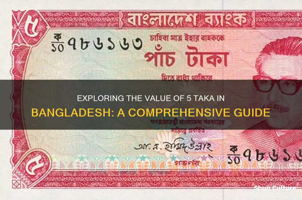 how much is 5 in bangladesh