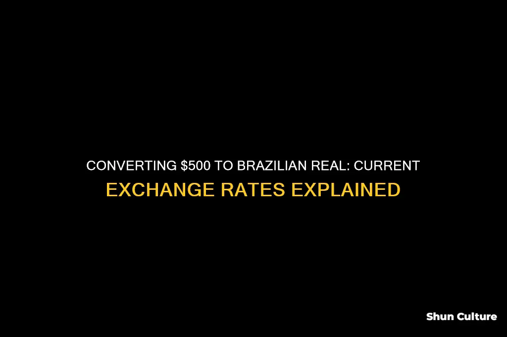 how much is 500dollars in brazil