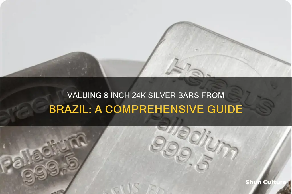 how much is a 8in 24 k silver brazil