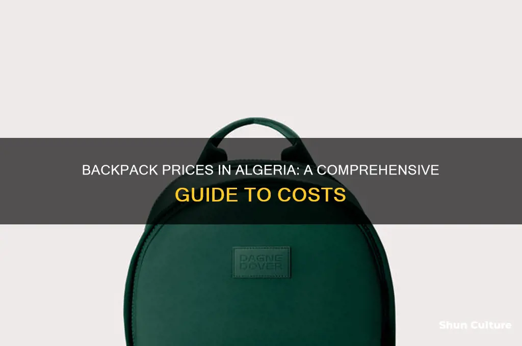 how much is a backpack in algeria