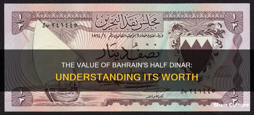 how much is a bahrain half dinar worth