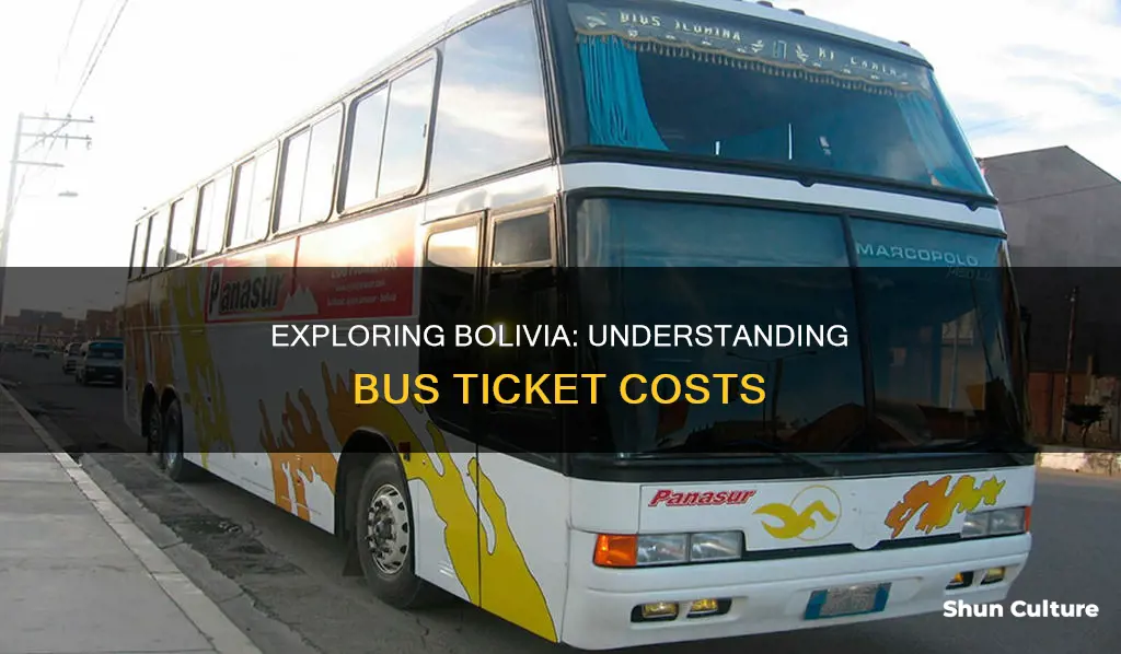 how much is a bus ticket in bolivia