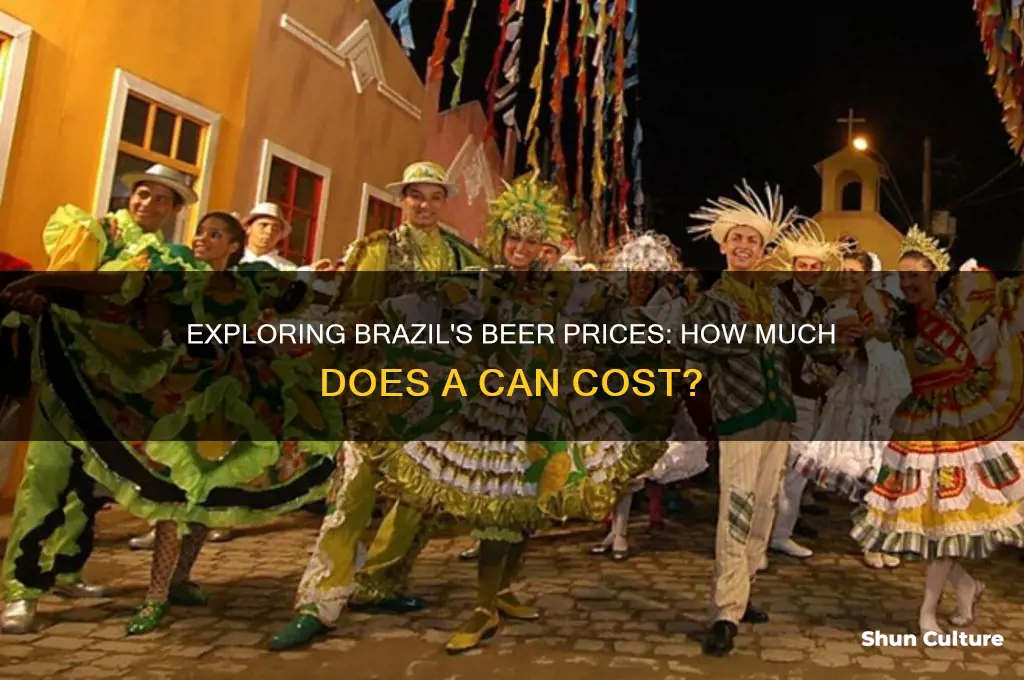 how much is a can of beer in brazil