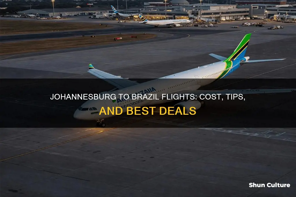 how much is a flight from johannesburg to brazil