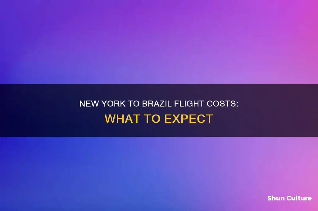 how much is a flight from new york to brazil
