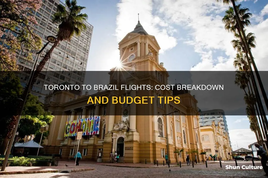 how much is a flight from toronto to brazil