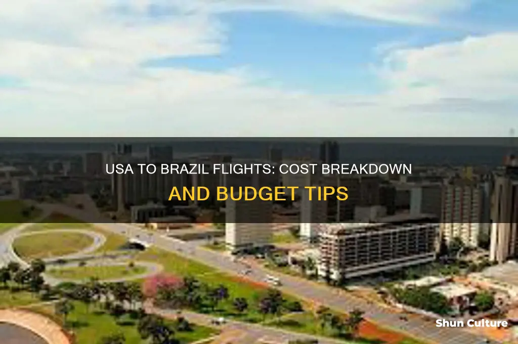 how much is a flight from usa to brazil