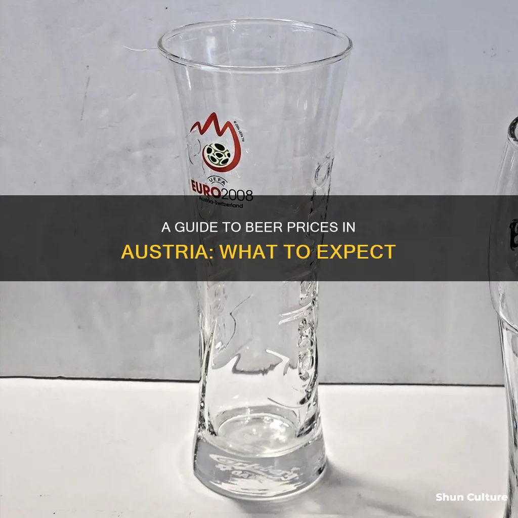 how much is a glass of beer in austria