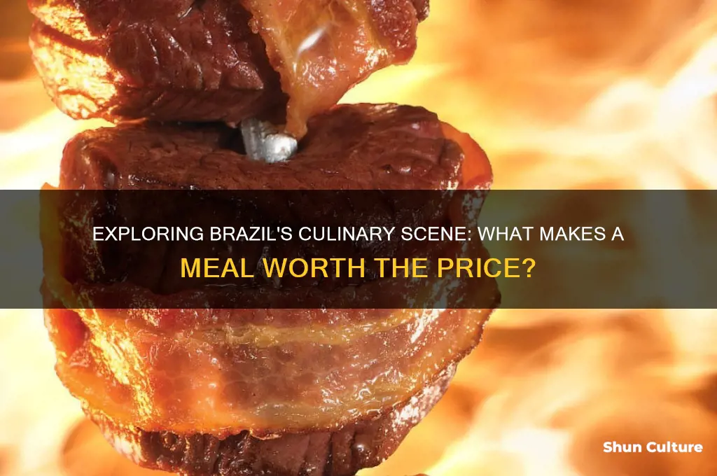 how much is a good meal in brazil