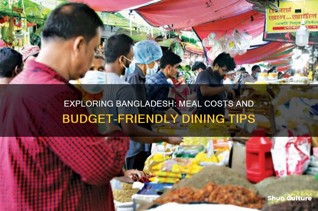 how much is a meal in bangladesh