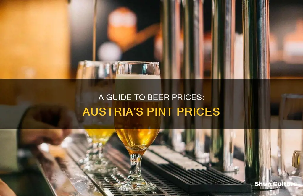 how much is a pint of beer in austria