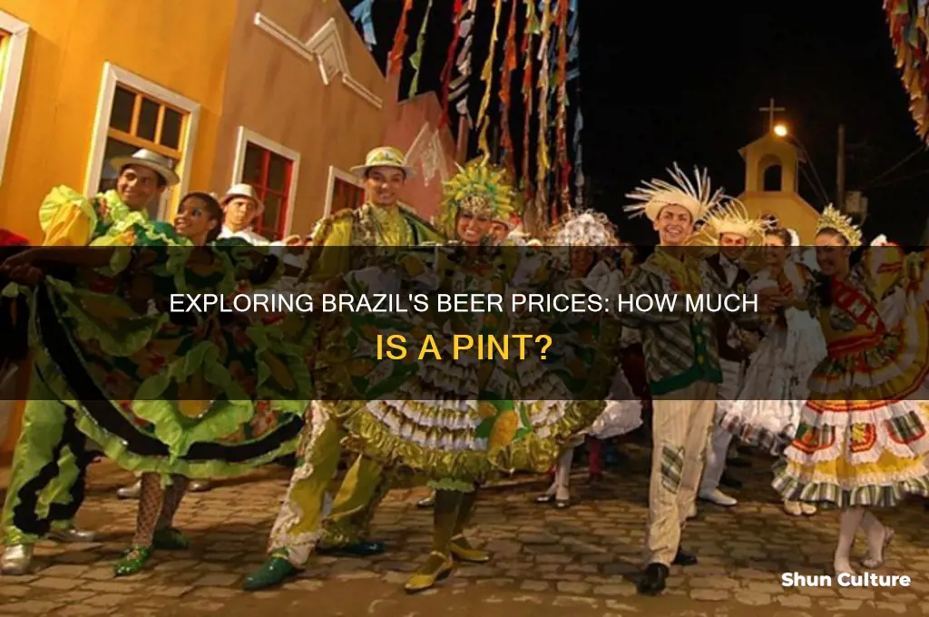 how much is a pint of beer in brazil