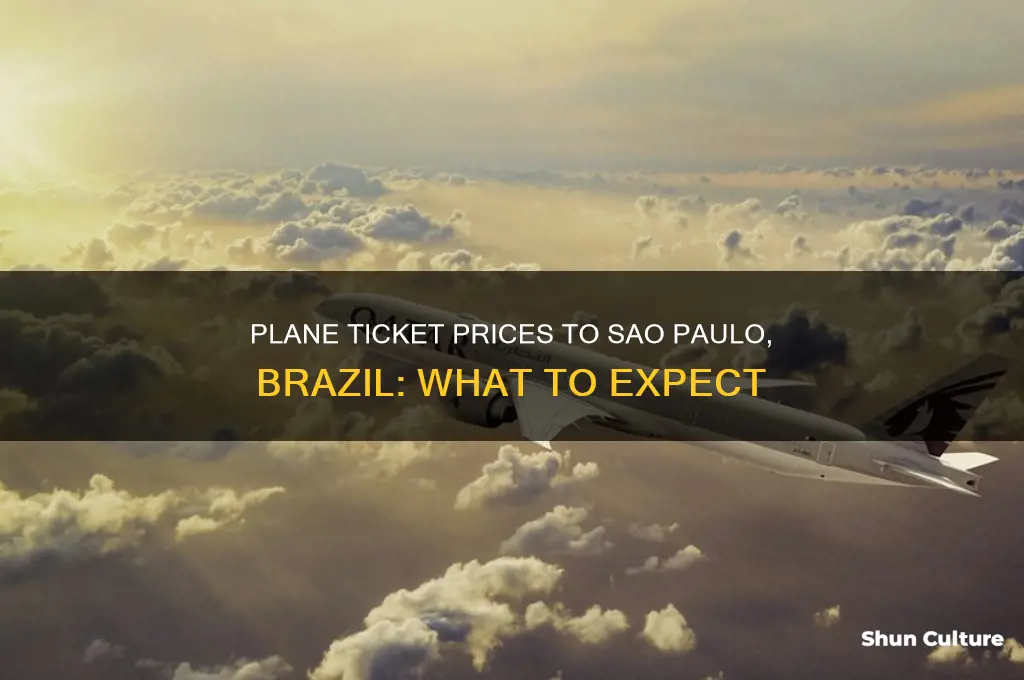 how much is a plane ticket to sao paulo brazil