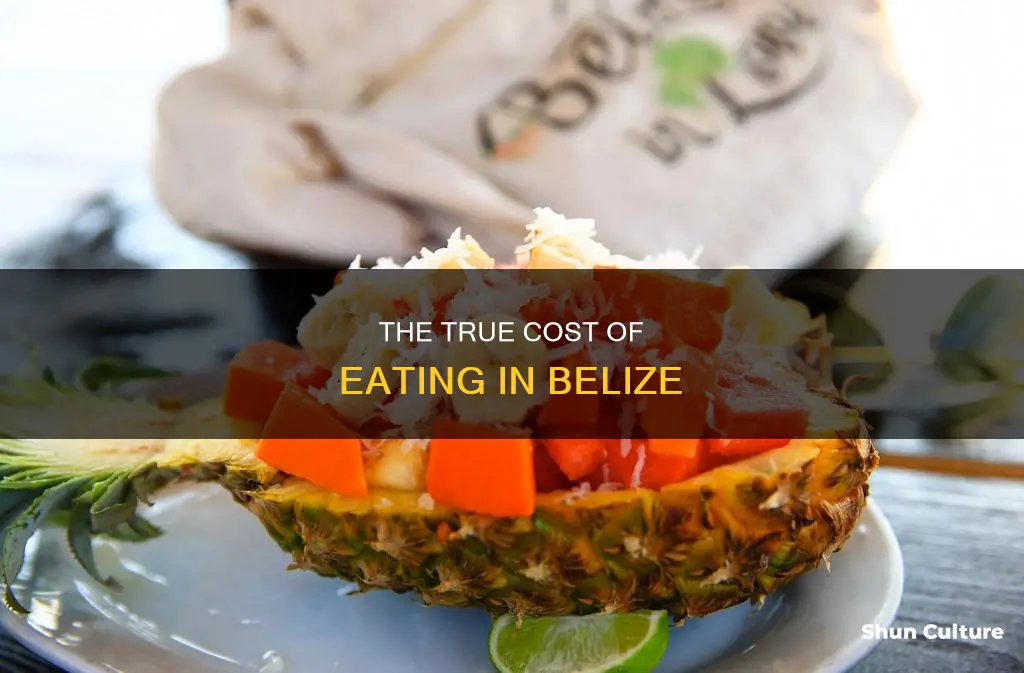 how much is a plate of food in belize