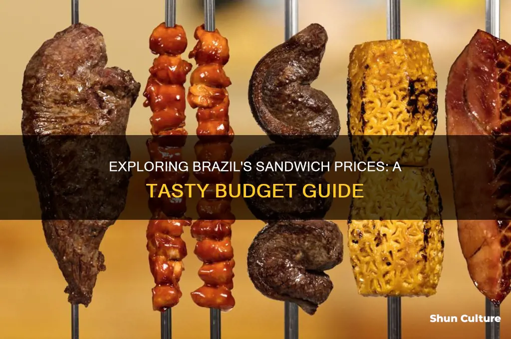 how much is a sandwich in brazil