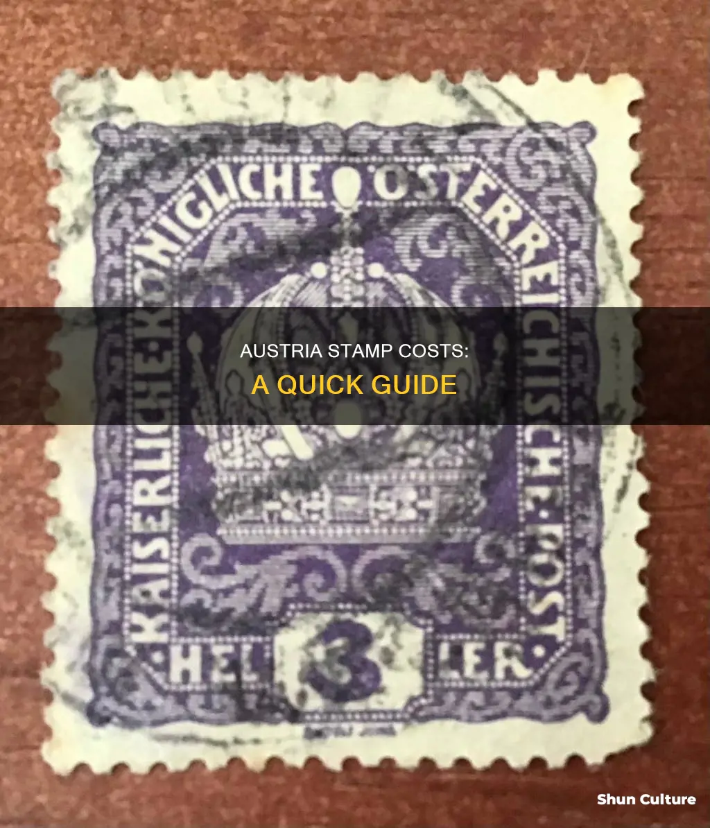 how much is a stamp to austria